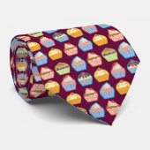 Lotsaのカップケーキのピンクのタイ ネクタイ (ロール)