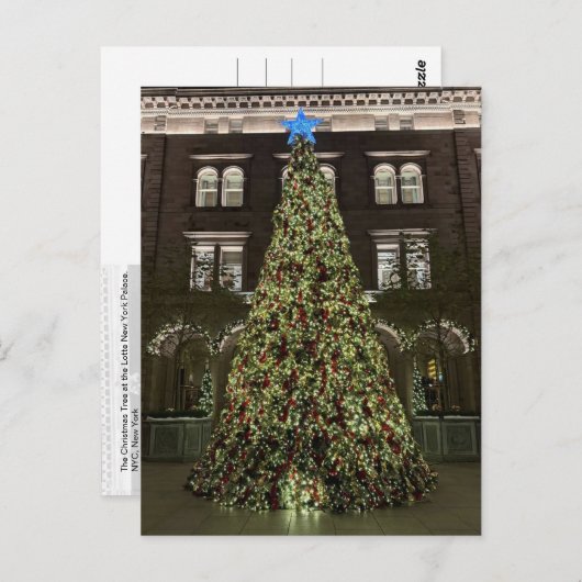 Lotte New York Palace Christmas Tree (2025) -  ポストカード (正面/裏面)
