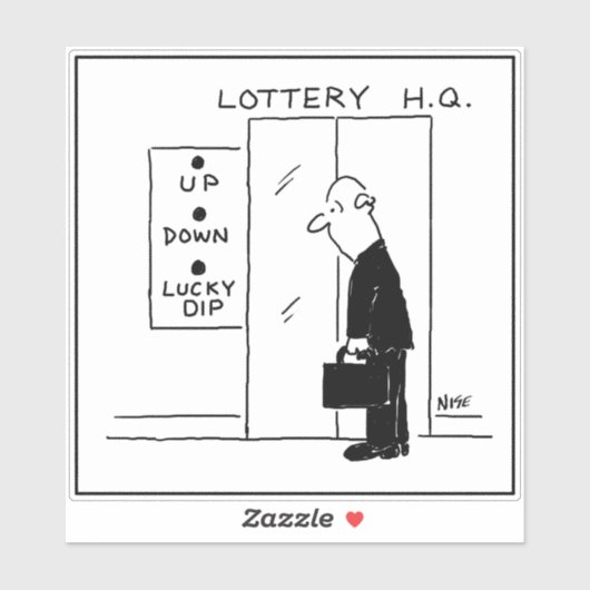 Lottery or Lotto Headquarters Lift or Elevator シール (シート)