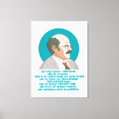 Lottogewinner Erwin Lindemann - Loriot - Funny キャンバスプリント (正面)