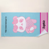 Lottus on the beach  ビーチタオル (正面)