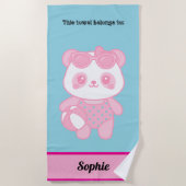 Lottus on the beach  ビーチタオル (正面)