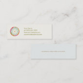 LotusおよびOmのシンボル名刺 スキニー名刺 (正面/裏面)