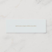 LotusおよびOmのシンボル名刺 スキニー名刺 (裏面)