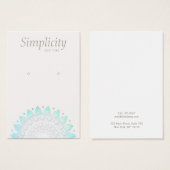 Lotusエレガントフローライヤリングディスプレイカード (正面&裏面)