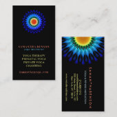 Lotusエレガントフローラロゴヨガメディテーション 名刺 (正面/裏面)