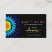 Lotusエレガントフローラロゴヨガメディテーション 名刺 (裏面)