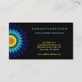 Lotusエレガントフローラロゴヨガメディテーション 名刺 (裏面)