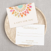 Lotusカラフルフローラスパギフト券 招待状