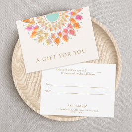 Lotusカラフルフローラスパギフト券 招待状