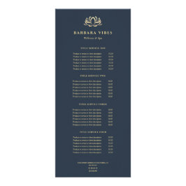 Lotusスパセラピスト美しいサロン価格表 ラックカード