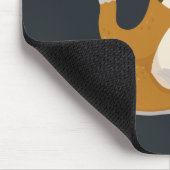 Lotusヨガポーズのスロース「スローダウン」 マウスパッド (コーナー)