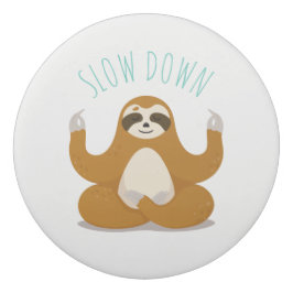 Lotusヨガポーズのスロース「スローダウン」 消しゴム