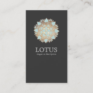 Lotusロゴ自然健康ヨガと瞑想 名刺