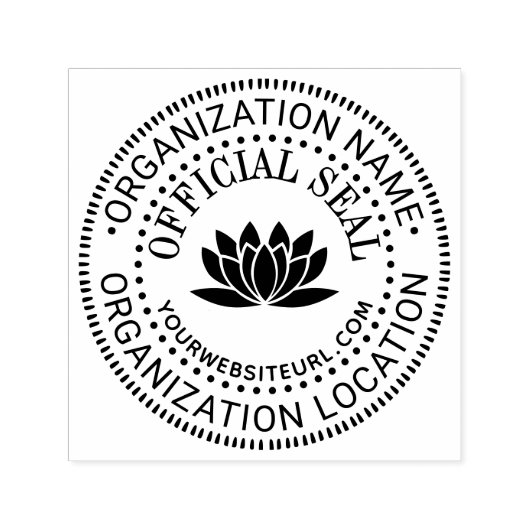 Lotus一般カスタム的なシール名の場所URL セルフインキングスタンプ (デザイン)