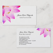 *~* Lotus霊気Energy Healer Light Filled Yoga 名刺 (正面/裏面)