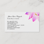 *~* Lotus霊気Energy Healer Light Filled Yoga 名刺 (裏面)