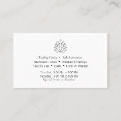 Lotus エレガント Lineスケッチロゴ 名刺 (裏面)