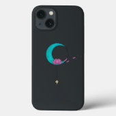Lotus エレガント Moon Black iPhone / iPadケース Case-Mate iPhoneケース (裏面)
