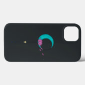 Lotus エレガント Moon Black iPhone / iPadケース Case-Mate iPhoneケース (裏面 (横))