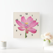 Lotus スクエア壁時計 (ホーム)