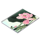 Lotus 日本の Flower -ヴィンテージファインアートノート ノートブック (左側)