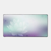 Lotus、緑の背景数々の、関数 デスクマット (正面)