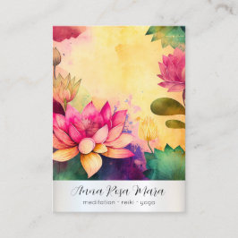 *~* Lotus 6 Art   PHOTO Nature Flowers QR AP67 名刺