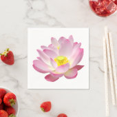 Lotus Blossomのみ+テキストとアイディア スタンダードカクテルナプキン (インサイチュ)