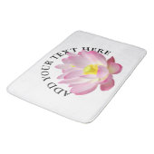 Lotus Blossomのみ+テキストとアイディア バスマット (アングル)