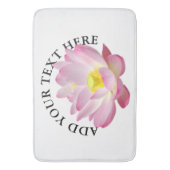 Lotus Blossomのみ+テキストとアイディア バスマット (正面縦)