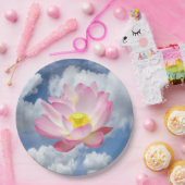 Lotus Blossomのみ+テキストとアイディア ペーパープレート (パーティー)