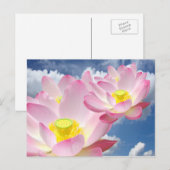Lotus Blossomのみ+テキストとアイディア ポストカード (正面/裏面)