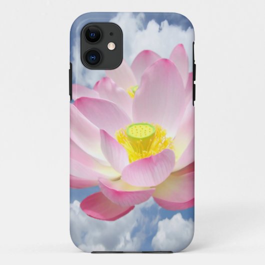 Lotus Blossomのみ+テキストとアイディア Case-Mate iPhoneケース (裏面)