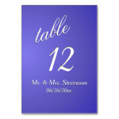 Lotus Blueテーブル番号 テーブルナンバー (裏面)