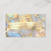  Lotus Brush Stroke Opal Stone 名刺 (裏面)