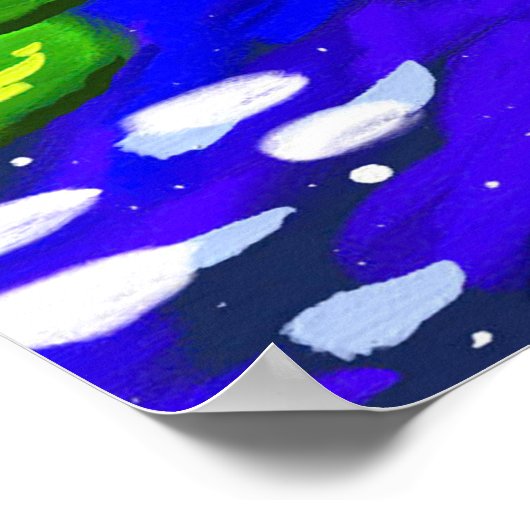 Lotus Drift：水に対する反射 ポスター (角)