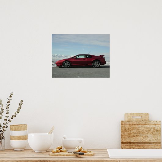 Lotus Esprit V8 ポスター (キッチン)