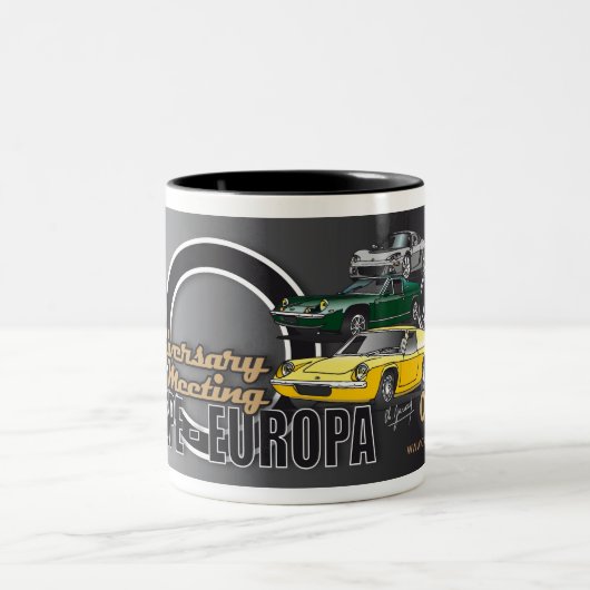 Lotus Europe-Europa 50th anniversary Mug ツートーンマグカップ (中央)
