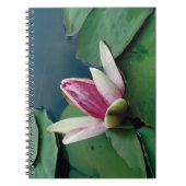 Lotus Flower Buddha Photo Notebook (80ページB&W) ノートブック (正面)