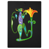 Lotus Flower Clipboardを使用したエジプト美術 クリップボード (裏面)