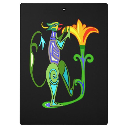 Lotus Flower Clipboardを使用したエジプト美術 クリップボード (裏面)