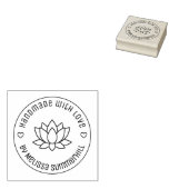 Lotus Flower Handmade with Love ラバースタンプ (押印)