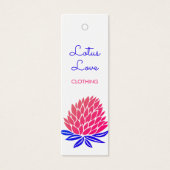 Lotus Flower Hang Tag Size Clothing Display Card (正面)