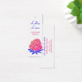 Lotus Flower HangTag Jewelry Clothing Display Card (デスク)