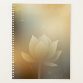Lotus Flower Hardcover Daily Planner プランナー手帳 (正面)