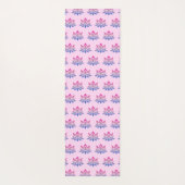Lotus flower pink double sided ヨガマット (裏面)