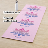 Lotus flower pink double sided ヨガマット
