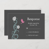 Lotus Flower RSVP （グレー） (正面/裏面)