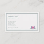 Lotus Flower - Spa Salon  名刺 (裏面)